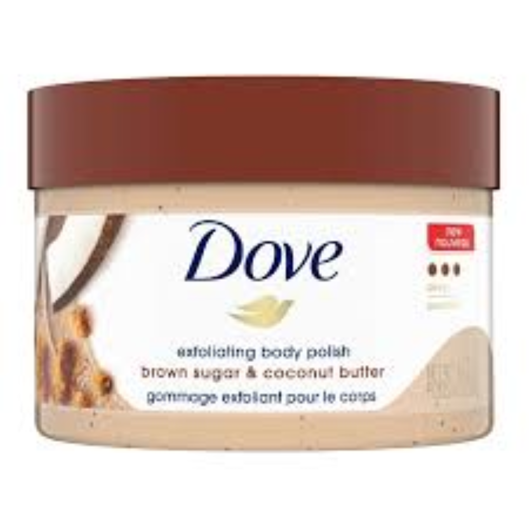 DOVE BODY POLISH BROWN SUGAR N COCONUT 298G